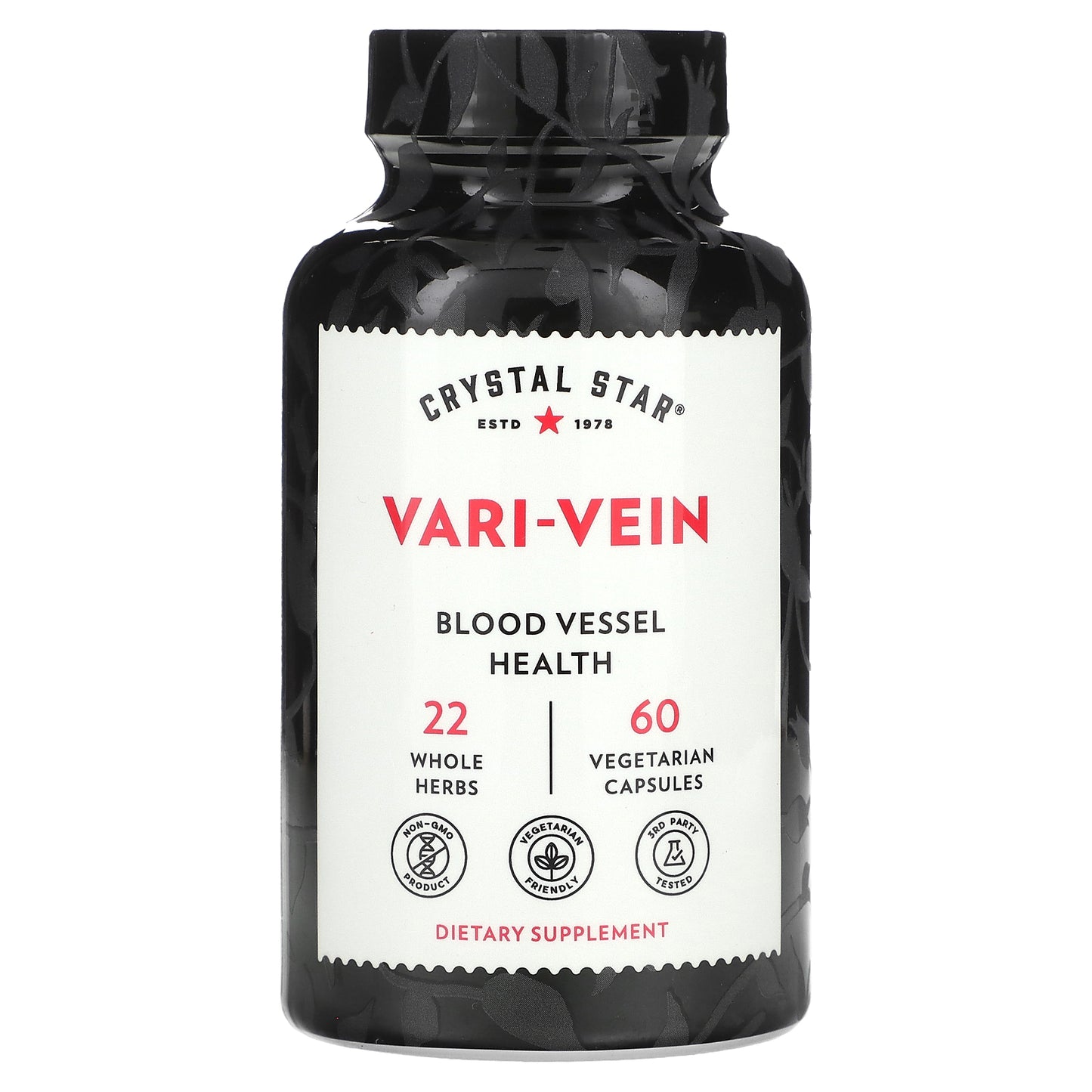 Crystal Star, Vari-Vein, 60 Vegetarian Capsules