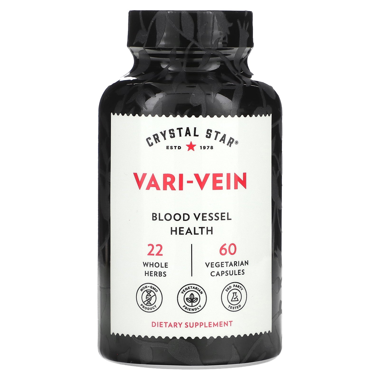 Crystal Star, Vari-Vein, 60 Vegetarian Capsules