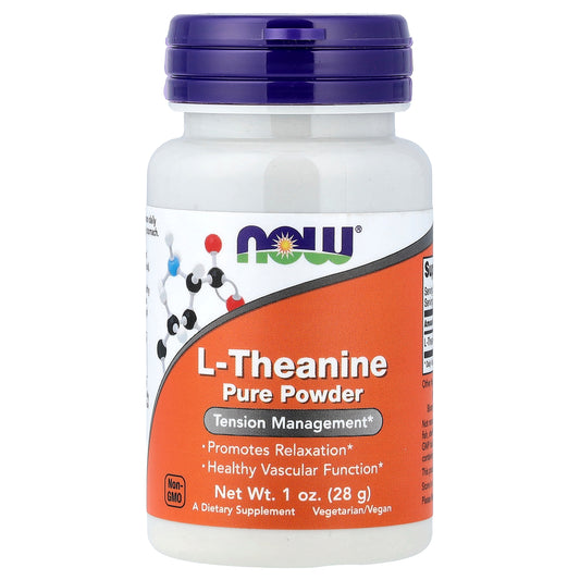 NOW Foods, L-Theanine Pure Powder, 1 oz (28 g)