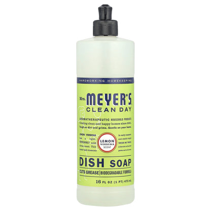 Mrs. Meyers Clean Day, Dish Soap, Lemon Verbena , 16 fl oz (473 ml)