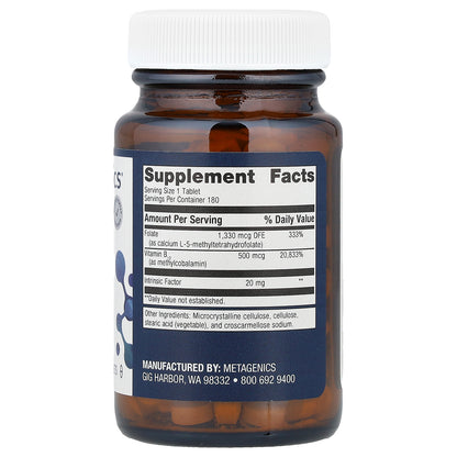 Metagenics, Intrinsi Vitamin B12-Folate™, 180 Tablets
