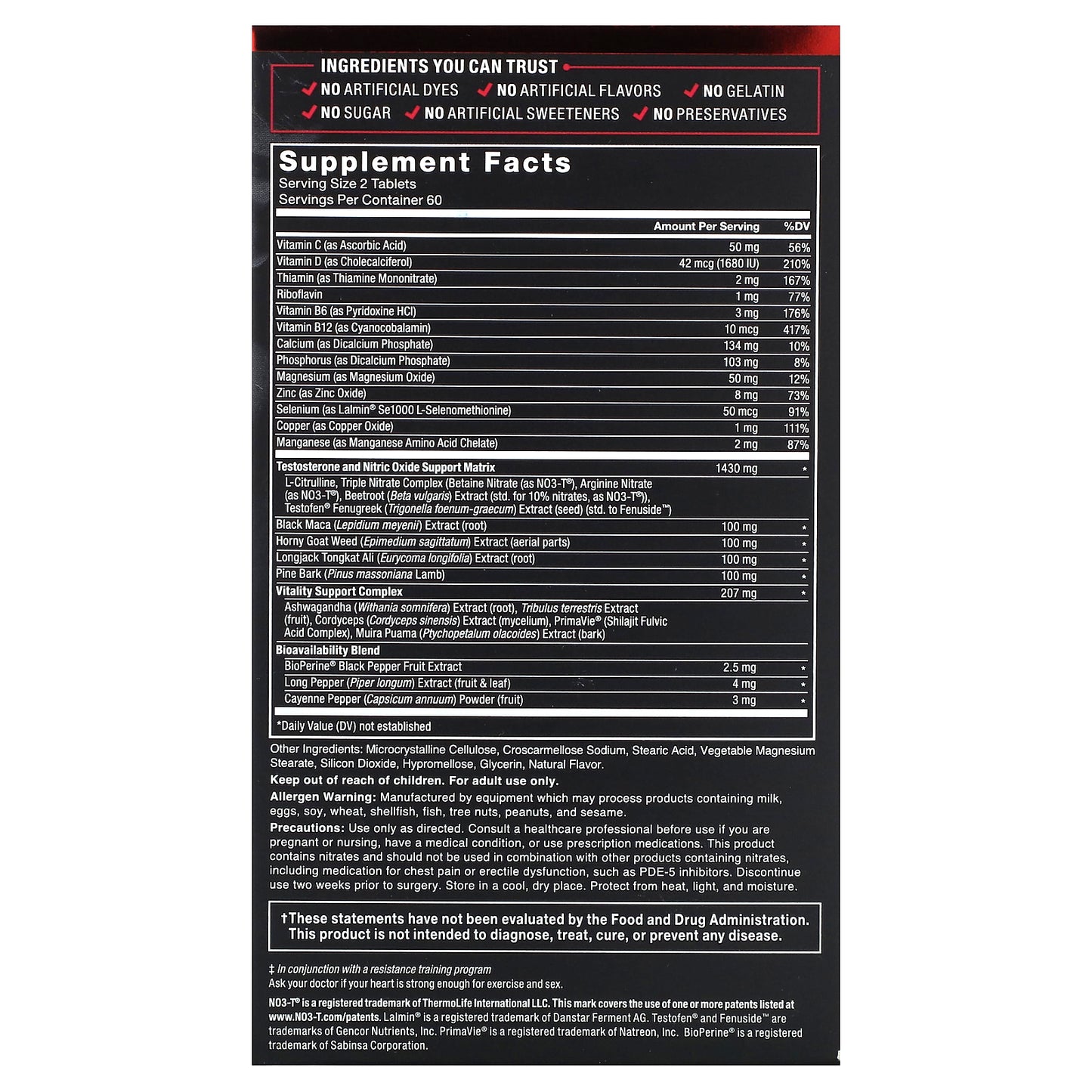 Force Factor, Test X180 Alpha® V2, 120 Tablets