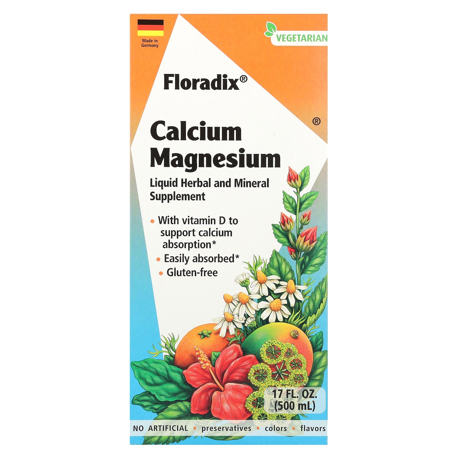 Floradix, Calcium Magnesium, 17 fl oz (500 ml)