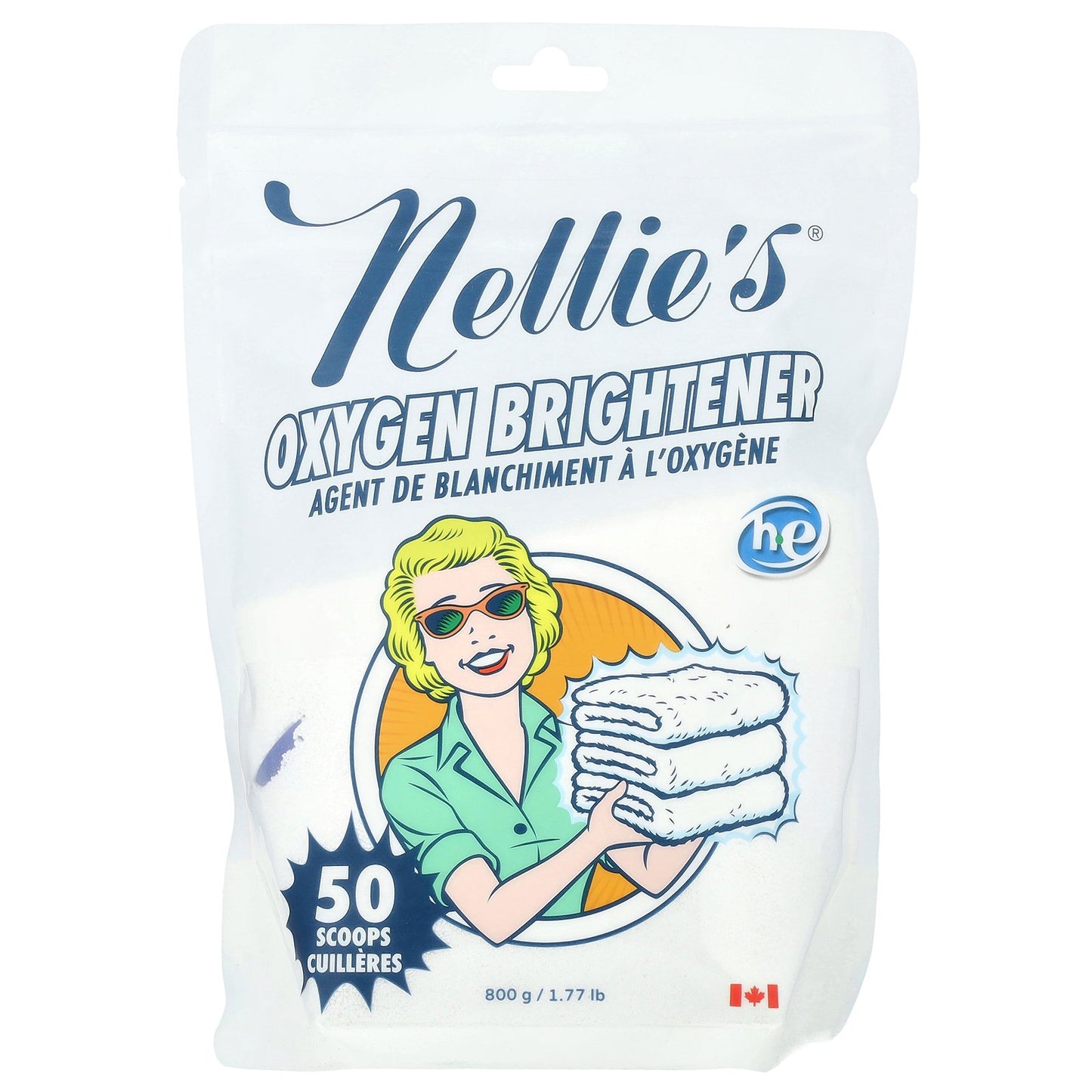 Nellie's, Oxygen Brightener, 50 Scoops, 1.77 lbs (800 g)