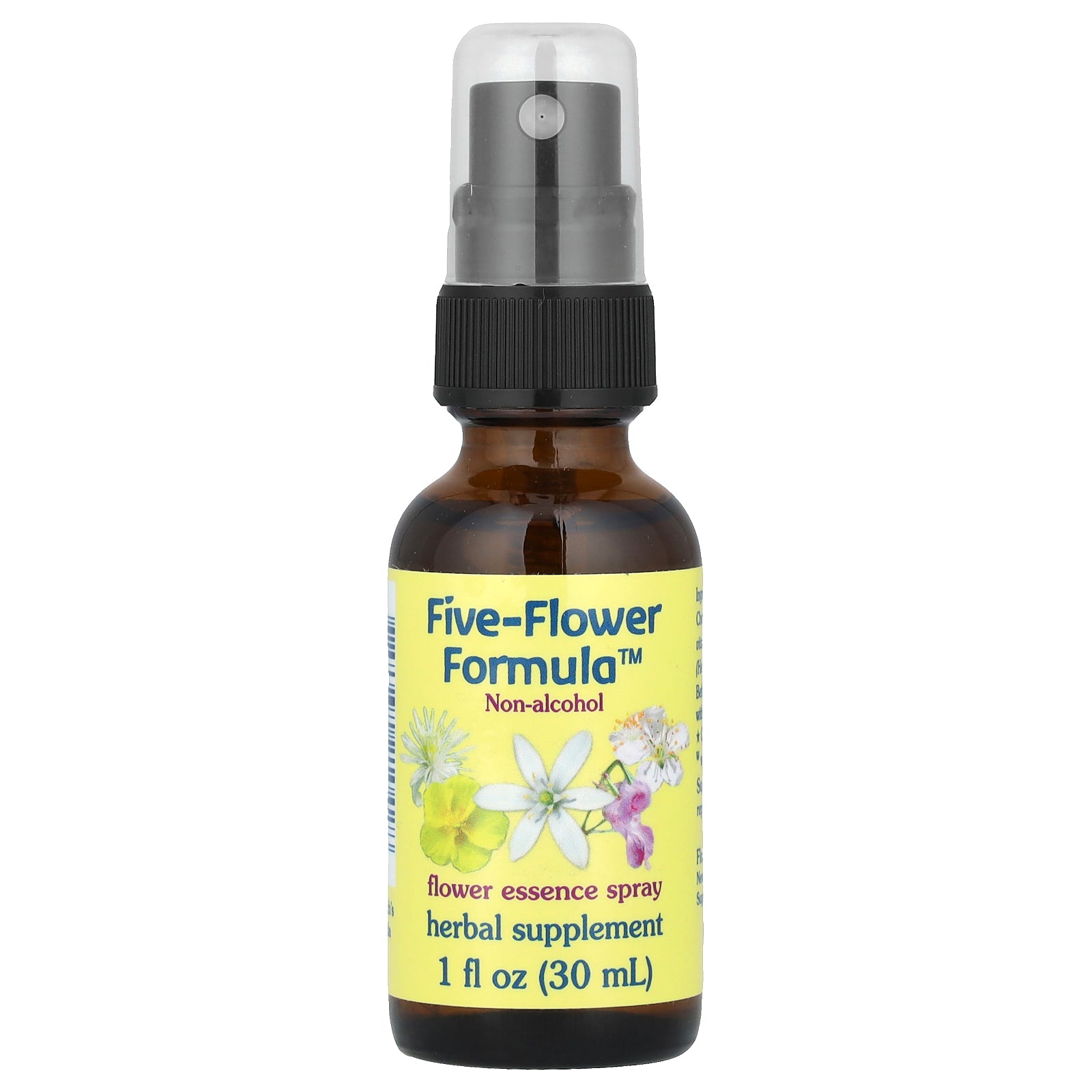 Flower Essence Services, Five-Flower Formula™, Flower Essence Spray, Non-Alcoholic, 1 fl oz (30 ml)