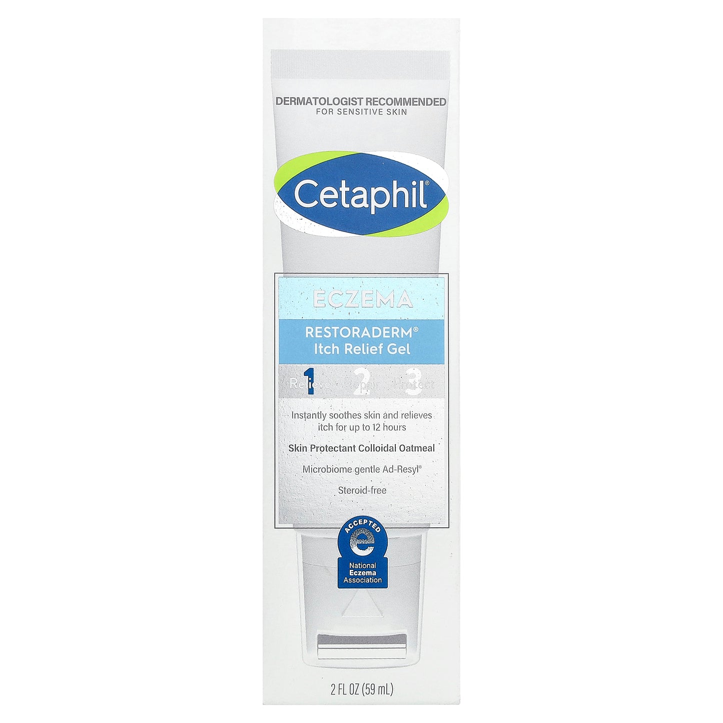 Cetaphil, Eczema, Restoraderm® Itch Relief Gel, For Sensitive Skin, 2 fl oz (59 ml)