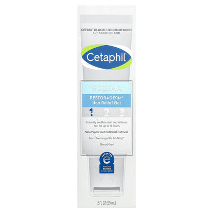 Cetaphil, Eczema, Restoraderm® Itch Relief Gel, For Sensitive Skin, 2 fl oz (59 ml)