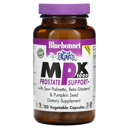 Bluebonnet Nutrition, MPX 1000, Prostate Support, 120 Vegetable Capsules