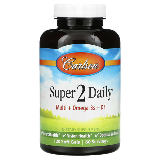 Carlson, Super 2 Daily®, 120 Soft Gels