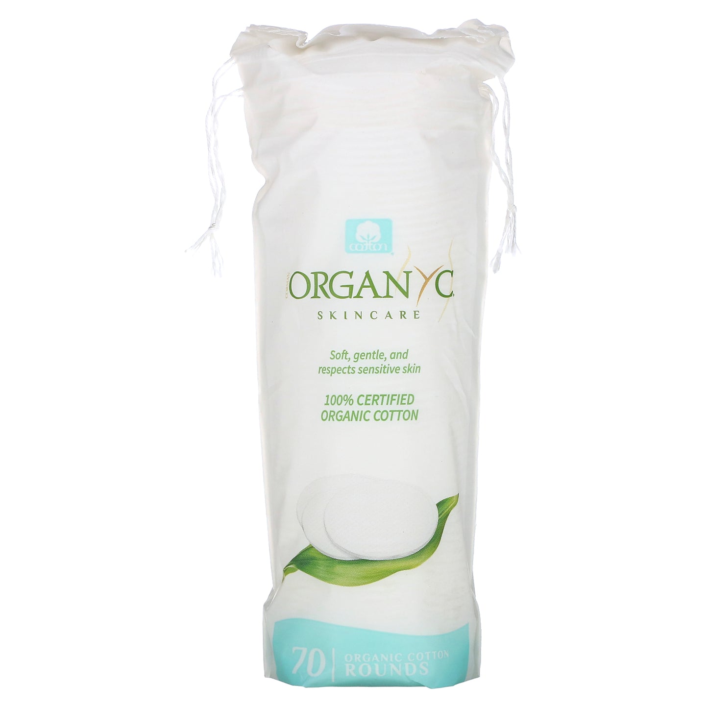 Organyc, Organic Cotton Rounds, 70 Pieces