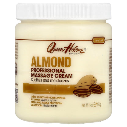 Queen Helene, Professional Massage Cream, Almond, 15 oz (425 g)