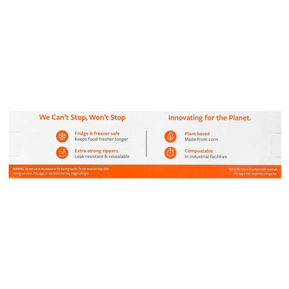 Full Circle, Zipper Sandwich Bags, Compostable , 25 Bags