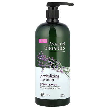 Avalon Organics, Revitalizing Lavender Conditioner, For Normal to Dry Hair, 32 fl oz (946 g)