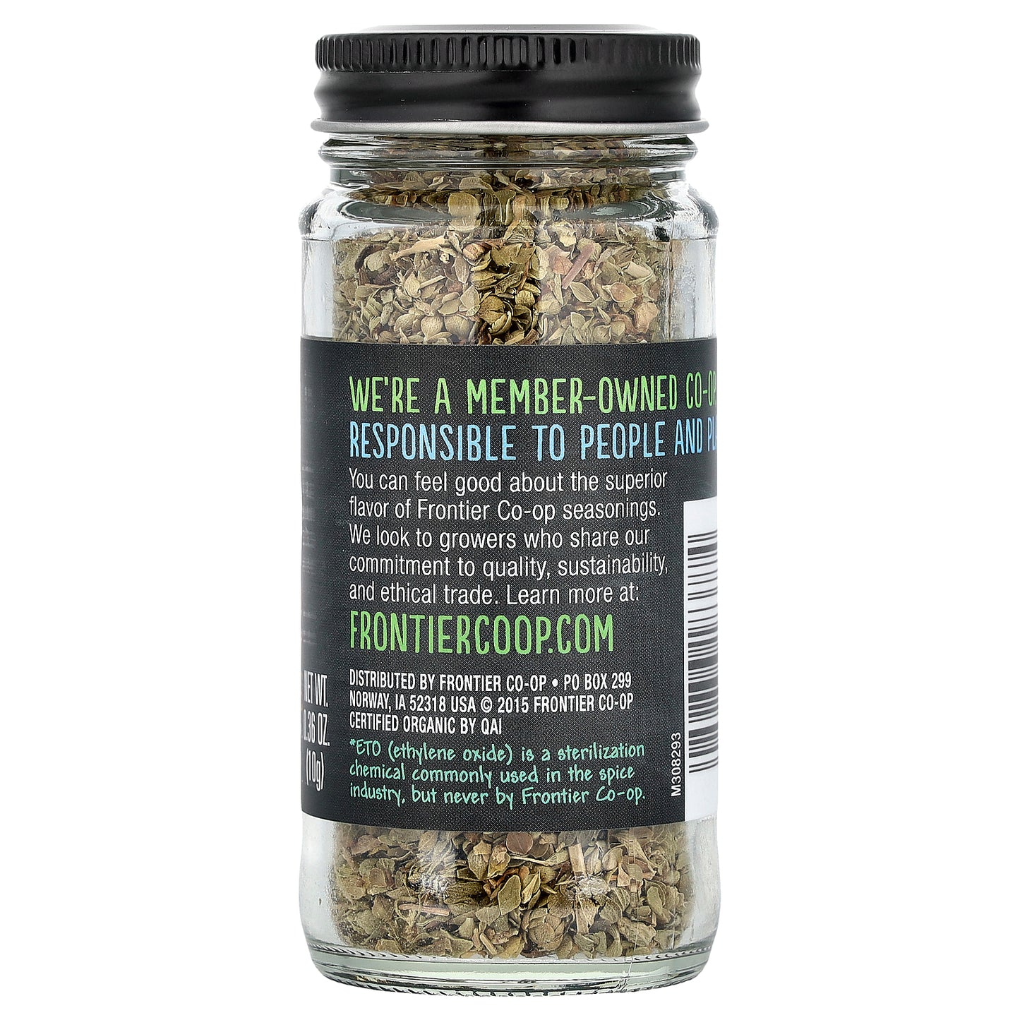 Frontier Co-op, Organic Oregano Leaf, 0.36 oz (10 g)