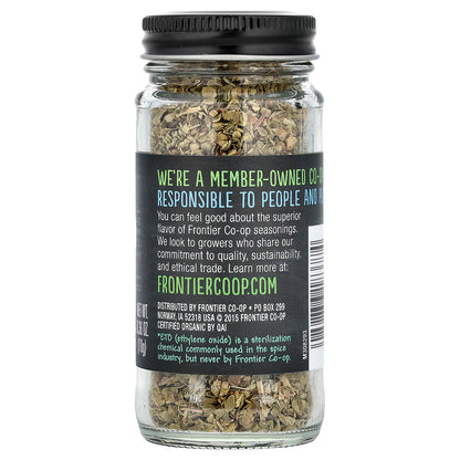 Frontier Co-op, Organic Oregano Leaf, 0.36 oz (10 g)