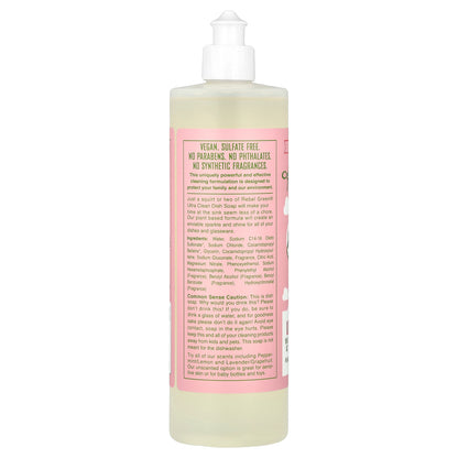 Rebel Green, Ultra Clean Dish Soap, Pink Lilac, 16 fl oz (473 ml)
