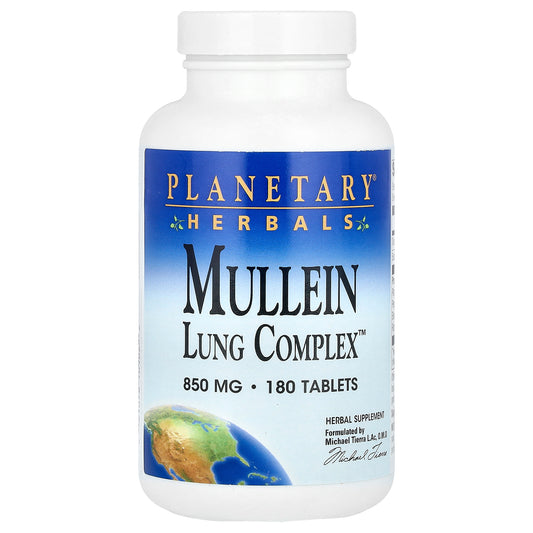 Planetary Herbals, Mullein Lung Complex™, 180 Tablets