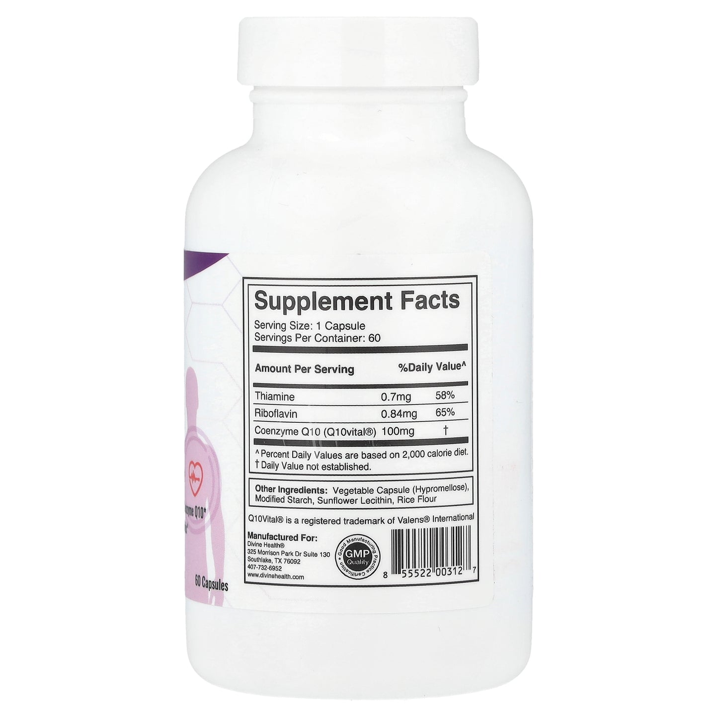 Divine Health, Dr Colbert M.D. Q10 Vital®, 60 Capsules