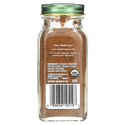 Simply Organic, Five Spice Powder, 2.01 oz (57 g)