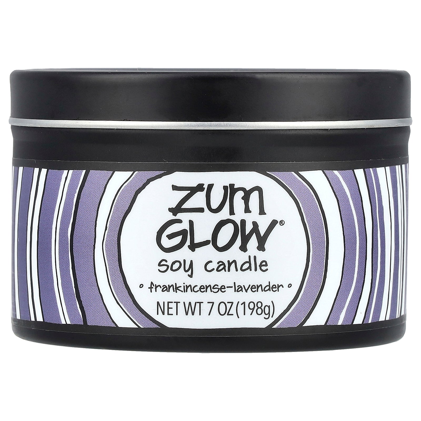 ZUM, Glow®, Soy Candle, Frankincense-Lavender, 7 oz (198 g)