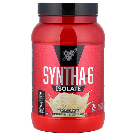 BSN, Syntha-6® Isolate, Protein Powder Drink Mix, Vanilla Ice Cream, 2.01 lbs (912 g)