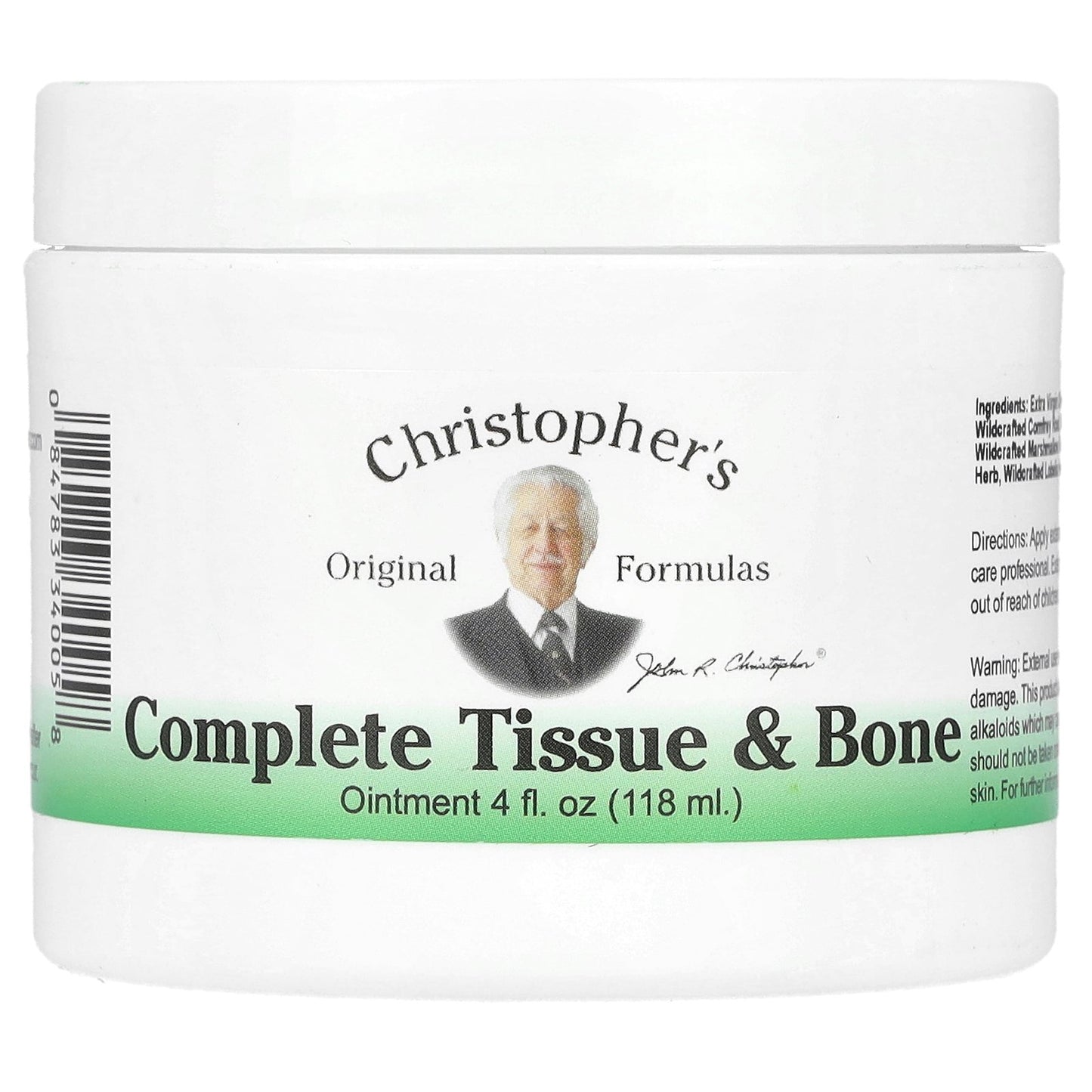 Christopher's Original Formulas, Complete Tissue & Bone Ointment, 4 fl oz (118 ml)