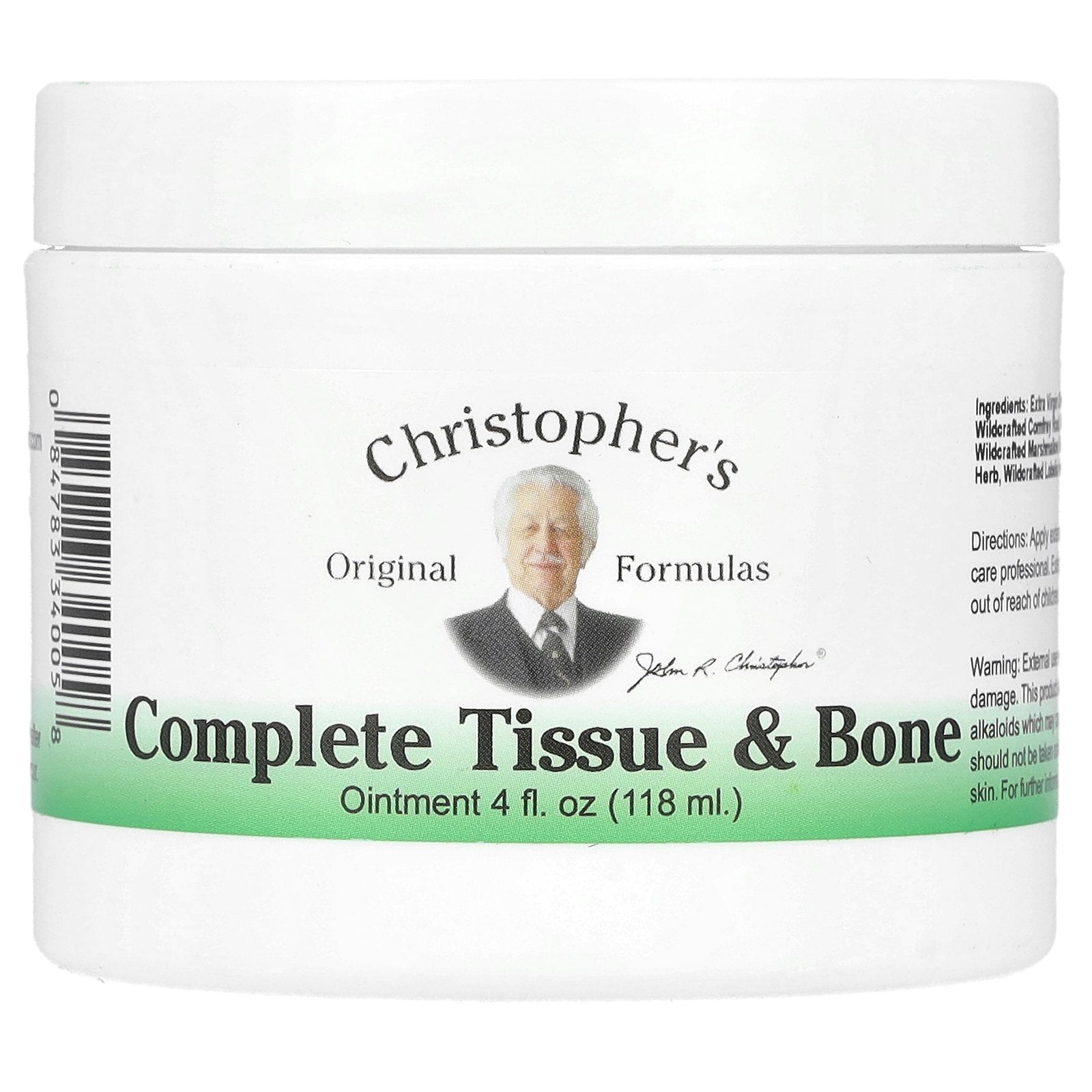 Christopher's Original Formulas, Complete Tissue & Bone Ointment, 4 fl oz (118 ml)
