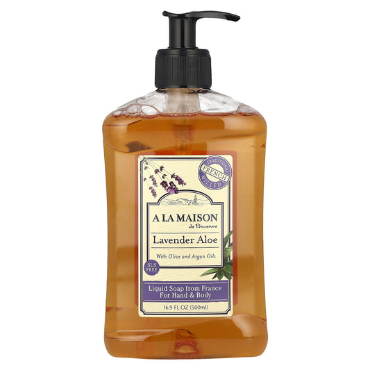 A La Maison de Provence, Liquid Soap For Hand & Body, Lavender Aloe, 16.9 fl oz (500 ml)