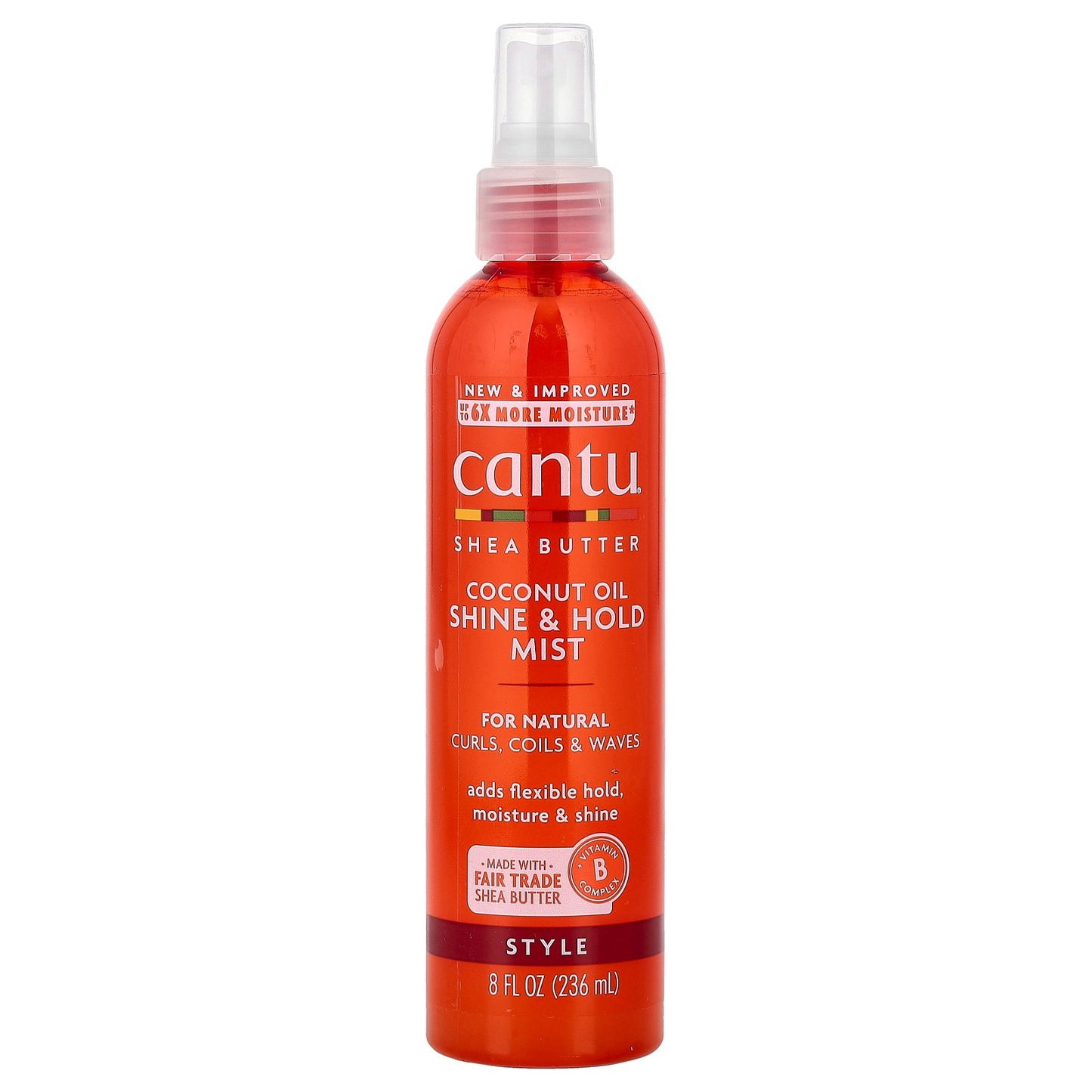 Cantu, Shea Butter, Coconut Oil Shine & Hold Mist, 8 fl oz (236 ml)
