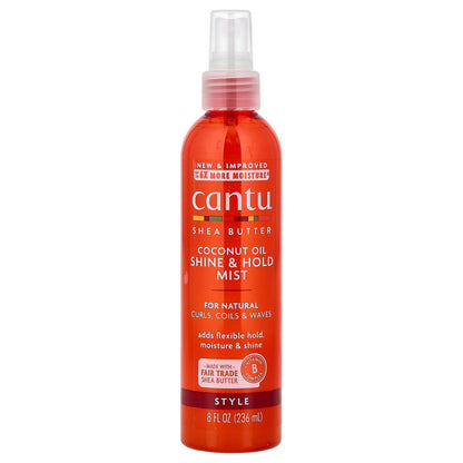 Cantu, Shea Butter, Coconut Oil Shine & Hold Mist, 8 fl oz (236 ml)