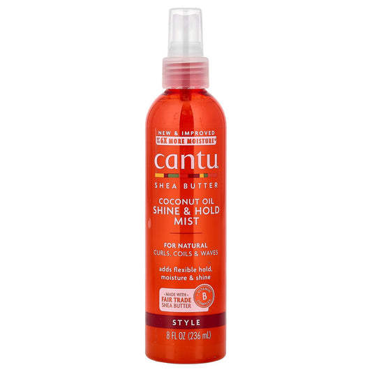 Cantu, Shea Butter, Coconut Oil Shine & Hold Mist, 8 fl oz (236 ml)