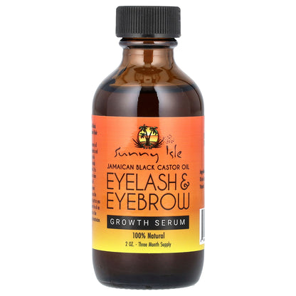 Sunny Isle, Jamaican Black Castor Oil, Eyelash & Eyebrow Growth Serum, 2 oz