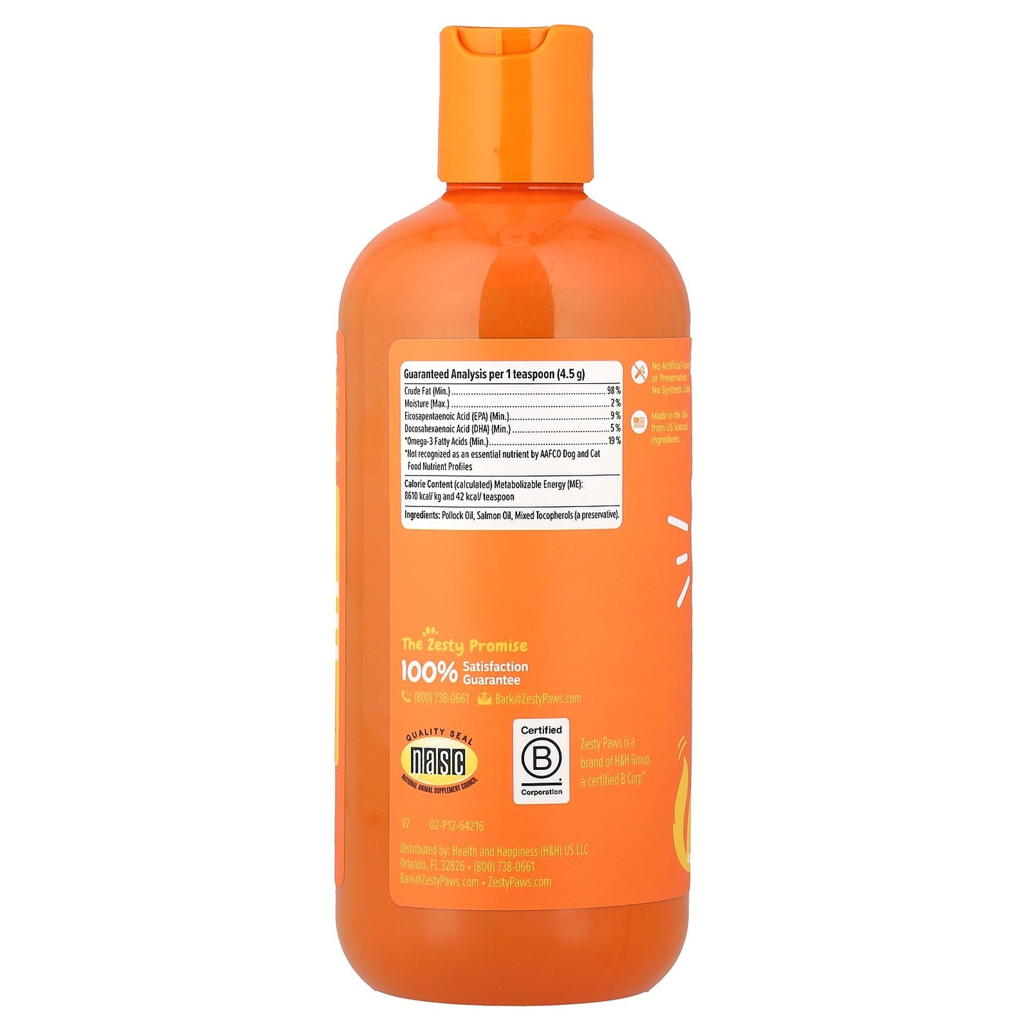 Zesty Paws, Wild Alaskan Omega + Salmon Oil, For Dogs & Cats, All Ages, 16 fl oz (473 ml)