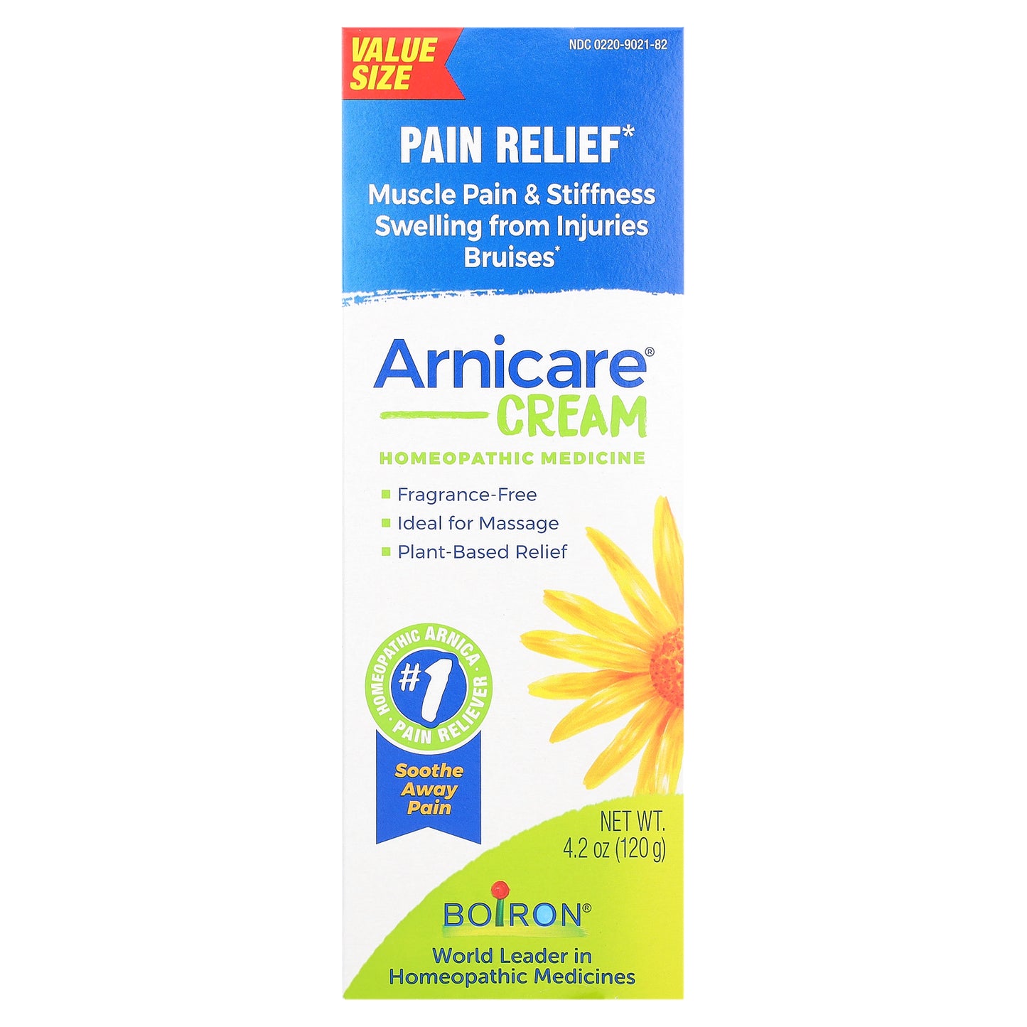 Boiron, Arnicare Cream, Pain Relief, Fragrance-Free, 4.2 oz (120 g)