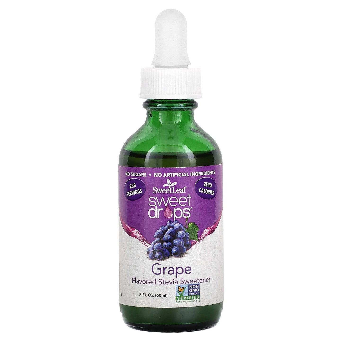 SweetLeaf Stevia, Sweet Drops, Grape, 2 fl oz (60 ml)