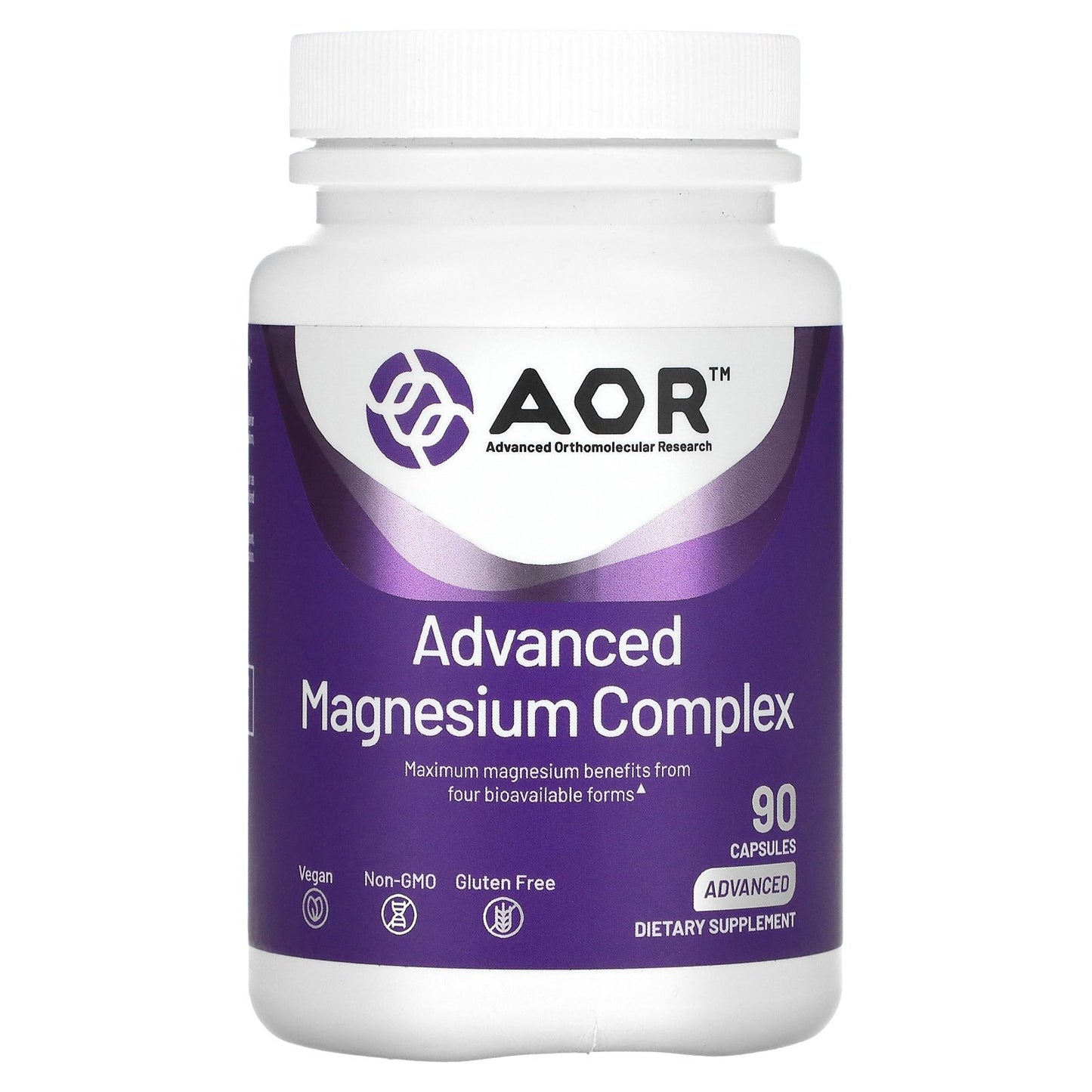 Advanced Orthomolecular Research AOR, Advanced Magnesium Complex, 90 Capsules