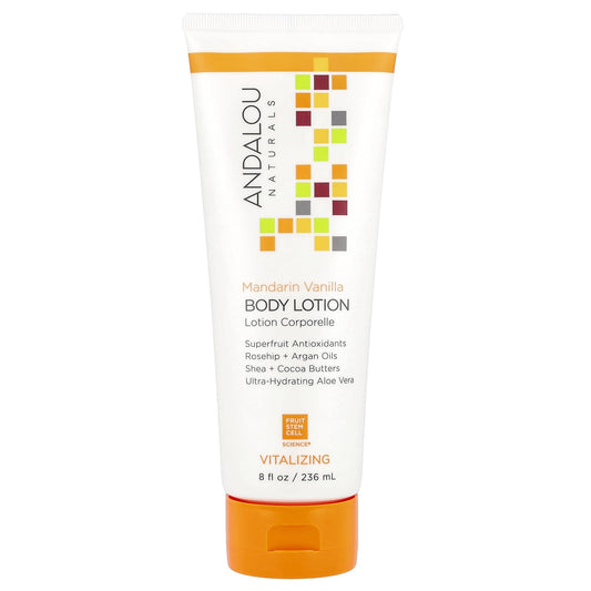 Andalou Naturals, Vitalizing Body Lotion, Mandarin Vanilla, 8 fl oz (236 ml)