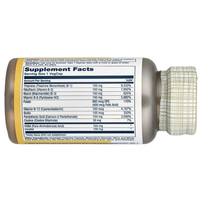 Solaray, Vitamin B-Complex 100, 50 VegCaps