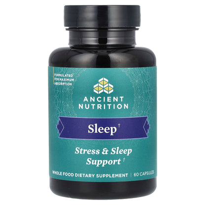 Ancient Nutrition, Sleep, Stress & Sleep Support, 60 Capsules