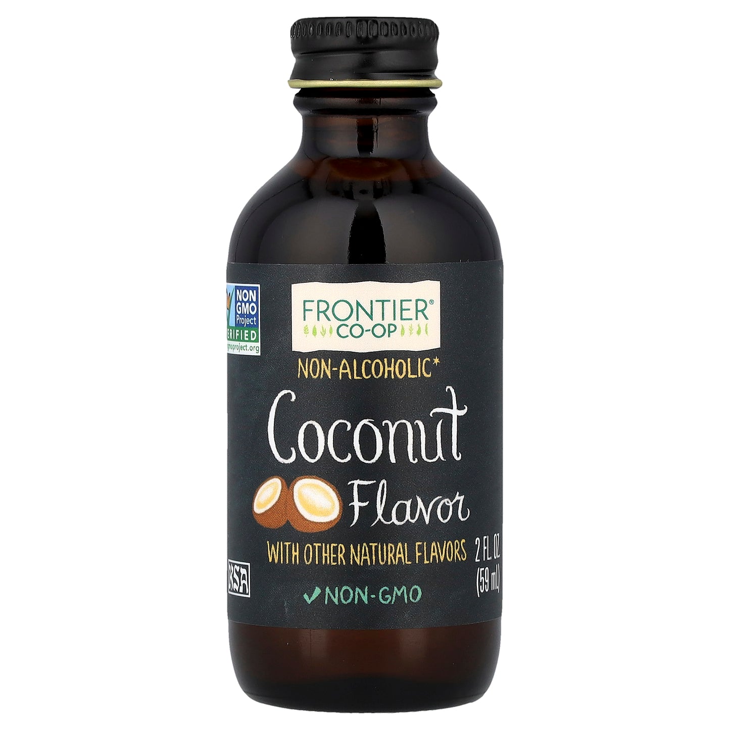 Frontier Co-op, Coconut Flavor, Non-Alcoholic, 2 fl oz (59 ml)