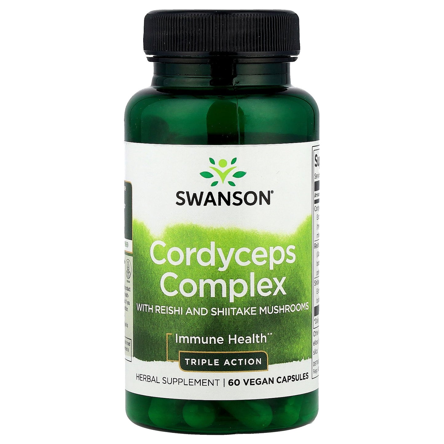 Swanson, Cordyceps Complex with Reishi and Shiitake Mushrooms, 60 Vegan Capsules