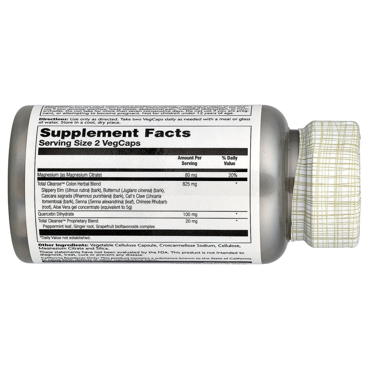 Solaray, Total Cleanse™, Colon, 60 Vegcaps