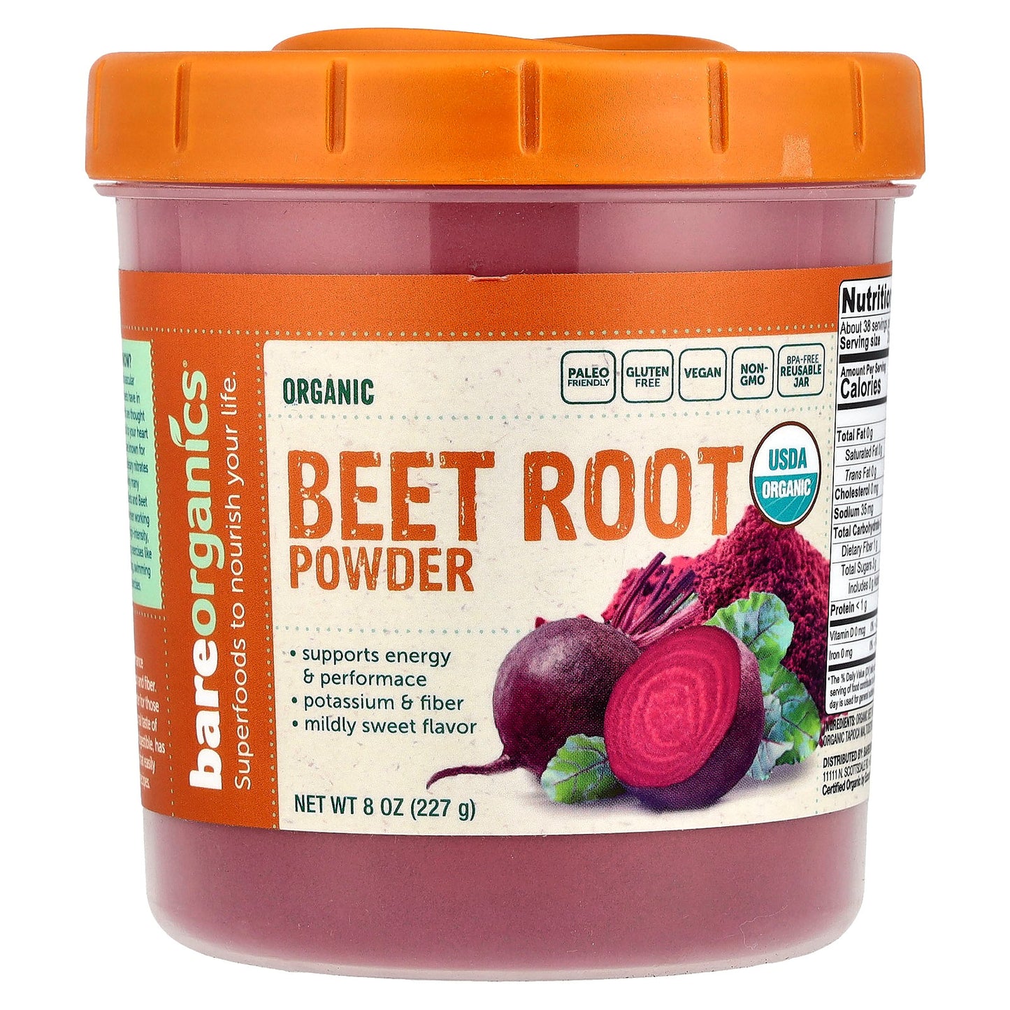 BareOrganics, Organic Beet Root Powder, 8 oz (227 g)