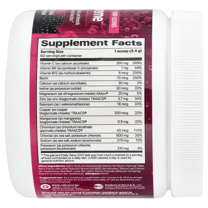 Jigsaw Health, Electrolyte Supreme™, Berry-Licious, 7.2 oz (204 g)