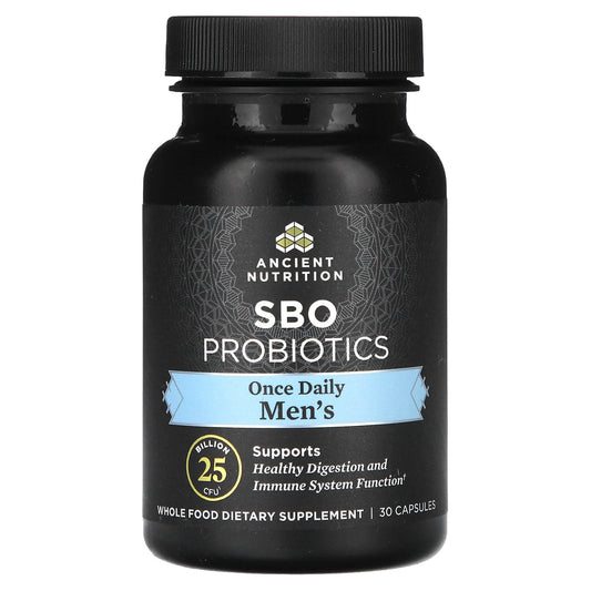 Ancient Nutrition, Men's, SBO Probiotics, 25 Billion CFU, 30 Capsules