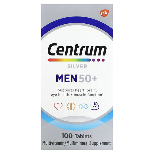 Centrum, Silver Men 50+, 100 Tablets