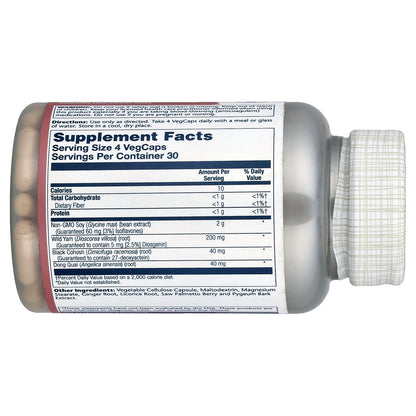 Solaray, Phytoestrogen™ with Wild Yam, Black Cohosh & Dong Quai, 120 VegCaps