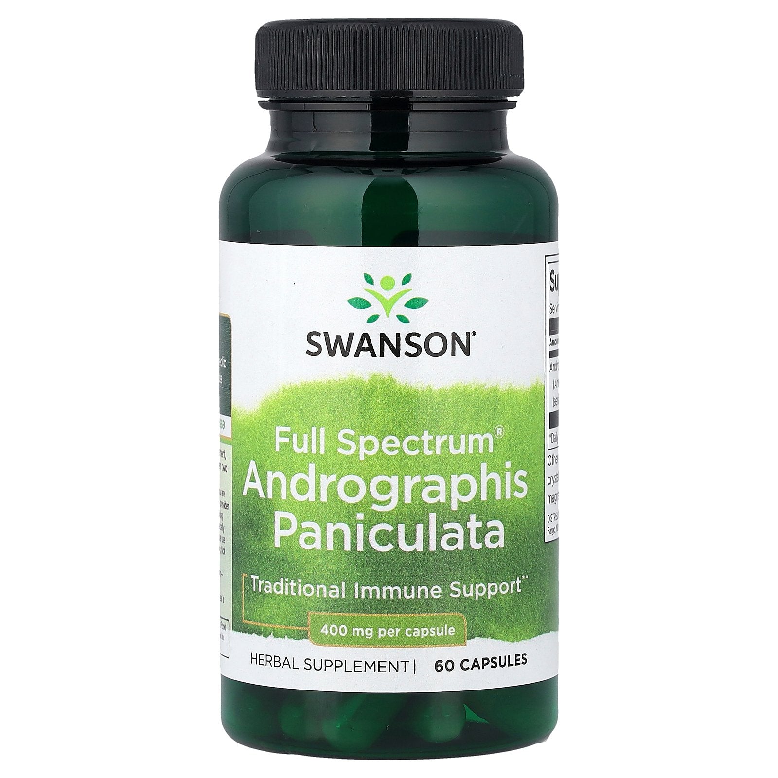 Swanson, Full Spectrum® Andrographis Paniculata, 400 mg, 60 Capsules