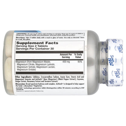 KAL, Magnesium Broad Spectrum, 60 Tablets (200 mg per Tablet)