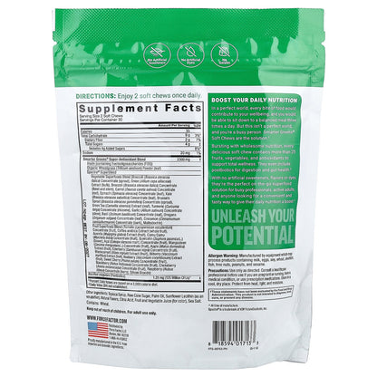 Force Factor, Smarter Greens®, Summer Berry, 60 Soft Chews